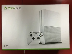 Microsoft Xbox One S 2TB 4K UHD Console Limited Edition Ice White New Sealed - Picture 1 of 8