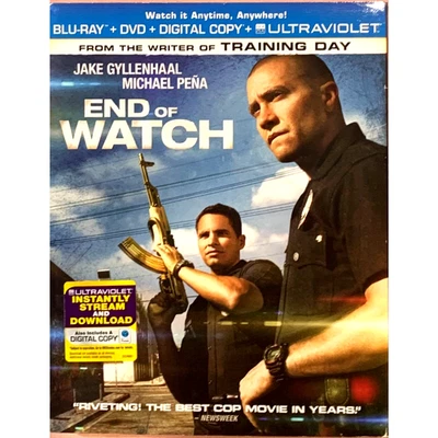 End of Watch Sealed Movie (Blu-ray/DVD, 2013, 2-Disc Set, UltraViolet) W Sleeve - Image 1 of 2