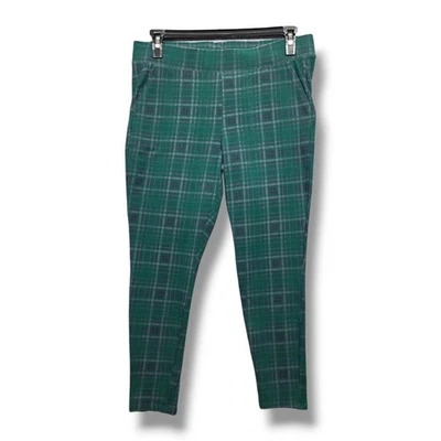 Torrid Full Length Pocket Legging Womens 2X Green Plaid Mid Rise Pull On Skinny - Image 1 of 4