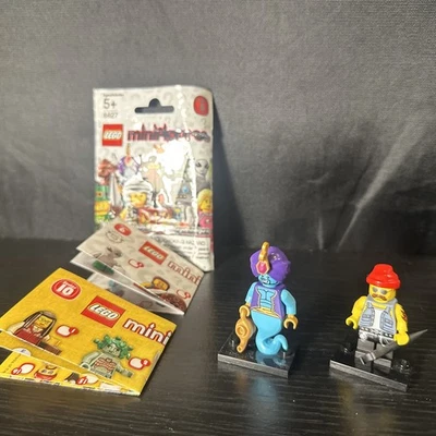 LEGO CMF minifigures Series 6 8827 Genie & series 10 Motorcycle Mechanic - Image 1 of 4
