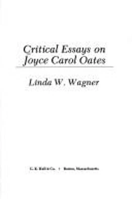 Critical Essays on Joyce Carol Oates Library Binding Linda W. Wag Foto 1 de 2