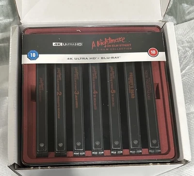 A Nightmare On Elm Street Collection 1-7 SteelBook 4K Ultra HD + Blu-Ray Disc - Image 1 of 4