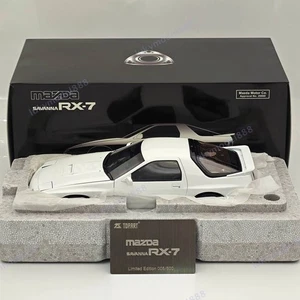 1:18 TopArt MODEL MAZDA RX7 FC3S 1989 White / Gold Wheels Diecast Model Car - Picture 1 of 14