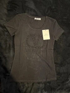 Valentino T-shirt Women’s Black Cotton Size S - Picture 1 of 3
