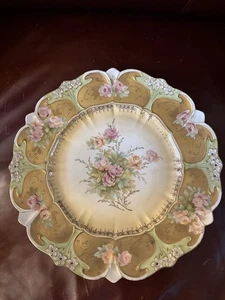 Heavy Gold Gilt RS Porcelain Scalloped Edge Cake Plate, Circa 1910 - Picture 1 of 4