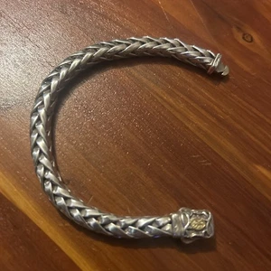 Pulsera ecuestre Scott Kay de oro amarillo de 18 quilates de plata de ley de 7,5 mm tamaño 7,75" - Imagen 1 de 8