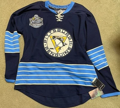 ¡Nuevo! Camiseta deportiva de hockey clásica de invierno Staal #11 Pittsburgh Penguins 2011 talla 52 nueva con etiquetas Foto 1 de 4