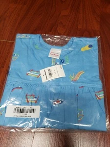 Hanna Andersson, Baby Girl Map Blue Play Dress Size 18-24M (80cm) - Picture 1 of 4
