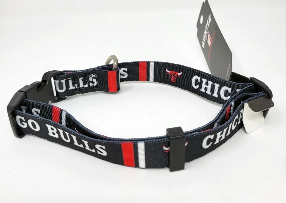 BULLS *CHICAGO BULLS*  Dog Pet NBA Sports Collar (sizes) - Image 1 of 1