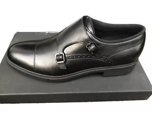 Scarpe da uomo Designer Premium HUGO BOSS DI PRIMA CLASSE MONACO in pelle UK 9 Large Fit - Foto 1 di 7