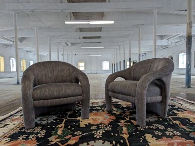 PAR de sillas escultóricas Weiman VLADIMIR KAGAN modernistas mcm pomo Foto 1 de 4