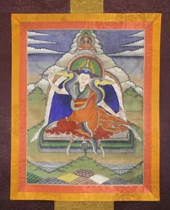 Wonderful Tibet 19th Century Old Antique Buddhist Nyingma Master Thangka Tangka - Picture 1 of 20