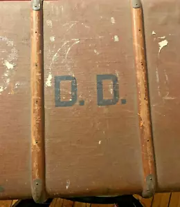 Diana Dors Original Initialed clothing Trunk C.O.A. London/Barcelona/Caan/Calif - Picture 1 of 5