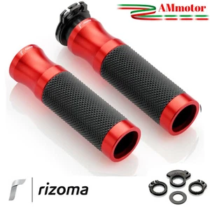 Manopole Rizoma Suzuki SV 650 S 99-02 Moto Sport Coppia Alluminio Gomma 22mm Red - Picture 1 of 3