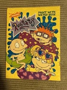 Vtg Rugrats Nickelodeon Coloring Paint with Water Book Unpainted - Foto 1 di 5
