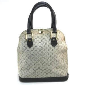 LOUIS VUITTON M92204 Monogram Mini Alma-O Vertical Hand Bag Khaki x Dark Brown - Picture 1 of 12