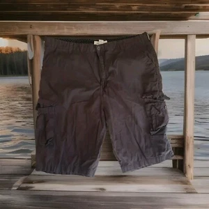 Paper Denim & Cloth Cargo Shorts Adult 44 Dark Gray Work Heavy Cotton Mens - Picture 1 of 9
