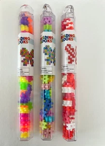 Set of 3 - Ankyo Hashtag Building Blocks Tube 72ct Teaching Supplies 3 Colors