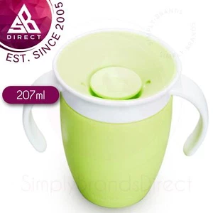 Munchkin Miracle 360° Trainer Sippy Cup with Handles│For 6+ months│207ml│Green - Picture 1 of 8