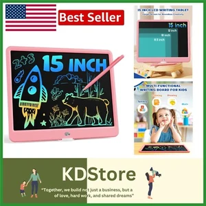 Durable 15-Inch LCD Writing Tablet – A Safe, Eco-Friendly Gift for Young Artists - Afbeelding 1 van 8