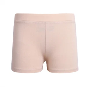 Kids Girls Low Rise Sports Workout Gym Shorts Gymnastics Dance Shorts Dancewear - Picture 1 of 36