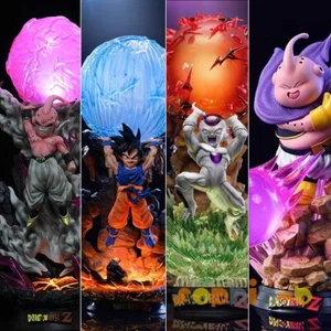 Figura de escritorio Majin Buu Goku Freezer bola de energía estatua modelo LED luz nocturna lámpara - Imagen 1 de 39