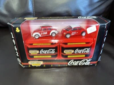 Matchbox Collectibles Coca Cola VW Volkswagen Beetle Bug 2 Car Set 1/64 Target - Image 1 of 4