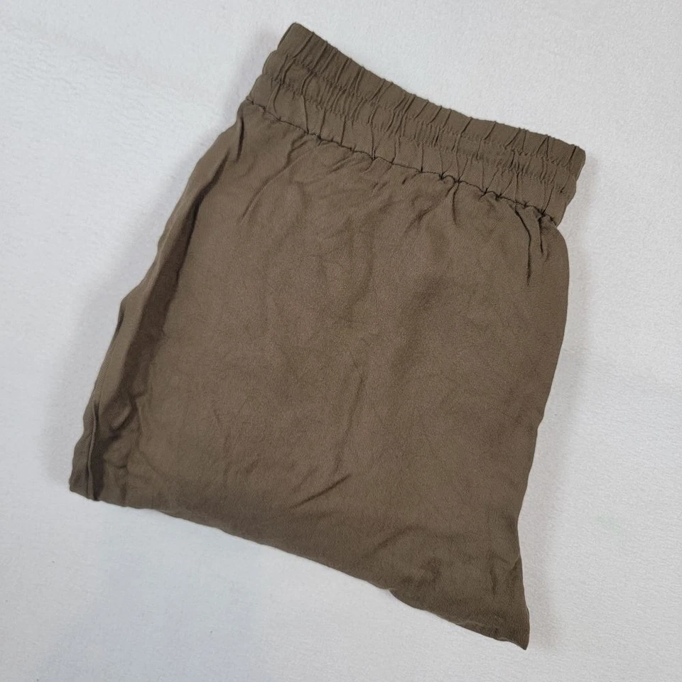 Talula Women's Joggers Sz M Medium Brown Rayon Pants Drawstrings Elastic Waist Foto 1 de 4