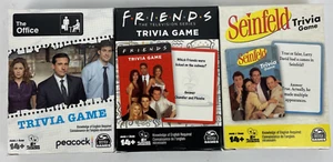 3 Brand New Sealed Trivia Games Friends, The Office, Seinfeld. Spin Master Games - Picture 1 of 8