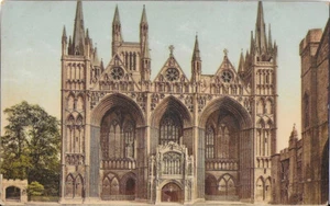 Vintage Great Northern Railway Postkarte Peterborough Kathedrale Fotochrom GNR - Bild 1 von 2