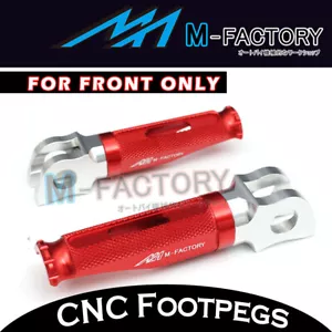 Red Billet Front Rider Foot Pegs For Honda CBR1000RR Fireblade/ABS 08-11 12 13 - Picture 1 of 4