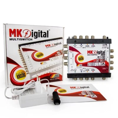 MK-Digital Multischalter 5/8 Digital SAT Multiswitch HDTV HD 4K ► 8 Teilnehmer - Bild 1 von 4
