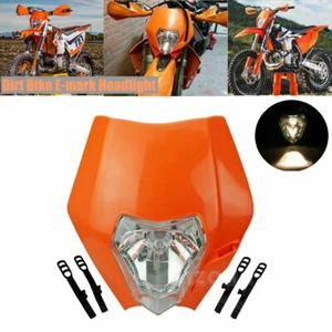 Faro universal de 12 V naranja para motocicleta bicicleta de tierra carenado - Imagen 1 de 10