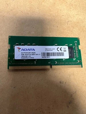 GENUINE ADATA 4GB 1Rx8 PC4-2400T DDR4 SO-DIMM LAPTOP MEMORY RAM AO1P24HC4R1-BQZS - Image 1 of 2