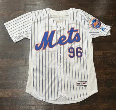 Camiseta deportiva personalizada con base flexible majestuosa cosida de los New York Mets talla 40 Foto 1 de 4