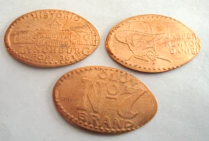 LYNCHBURG HARDWARE & GENERAL STORE Kentucky -- set of 3 elongated copper pennies - Picture 1 of 1