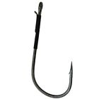 Gamakatsu Heavy Cover Worm Pointed Hook w/Wire Keeper #3/0 NS Black 4/Pk 304413