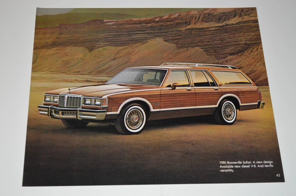 1980 PONTIAC BONNEVILLE SAFARI WAGON ORIGINAL DEALER ADVERTISEMENT PRINT AD 81 - Image 1 of 1