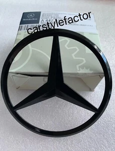 Gloss Black Rear Star Badge for Mercedes V Class W447 V200 V220 V250 2014+ 85mm - Picture 1 of 2