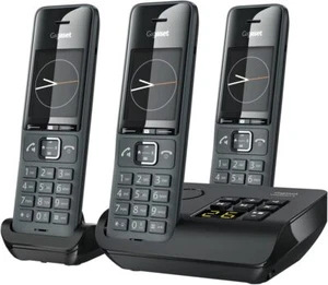 Gigaset Comfort 520A Trio schnurlos 3 Handys Telefonsekretariat Anrufschutz 200 - Zdjęcie 1 z 4
