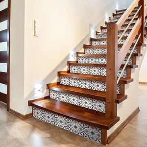 funlife 14 Stripes Peel and Stick Stair Risers Stickers, Self Adhesive Vinyl ... - Picture 1 of 6