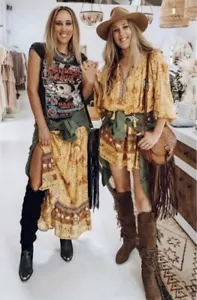 Spell Mystic Maxi Skirt In Sunflower Size:S *** Free Express Postage *** - Picture 1 of 3