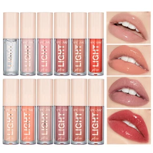 Lip Gloss Lip Glaze Water Lip Glaze Liquid Lipstick Mirror Effect Moisturizing - Picture 1 of 36