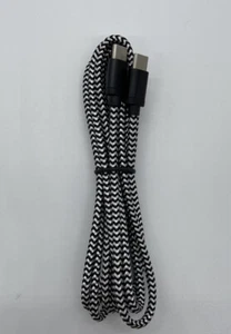 6 pies. - Cable inalámbrico USB-C a USB-C tipo C - negro/blanco - Imagen 1 de 2