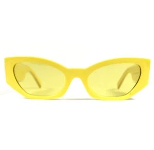 Dolce & Gabbana Sunglasses DG6186 3334/85 Yellow Cat Eye Frames w/ Yellow Lenses - Picture 1 of 11