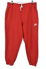 NIKE Red Joggers size L Mens Sports Training Active Outerwear Outdoors