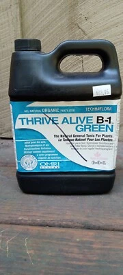 Fertilizante líquido verde TechnaFlora Thrive Alive B-1 ~ 1 litro - Novo em folha - Imagem 1 de 3