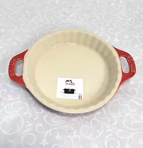 STAUB Mini Plato Redondo de Cerámica Gratinado Rojo para Hornear 7.25"x 4.25" - Imagen 1 de 6