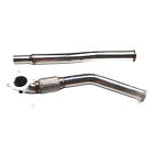 Turbo Downpipe 304 Stainless Steel Polished Bellowed Up Pipes Kit New