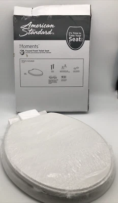 American standard  moments round front toilet seat White Easy Clean Slow close - Image 1 of 4